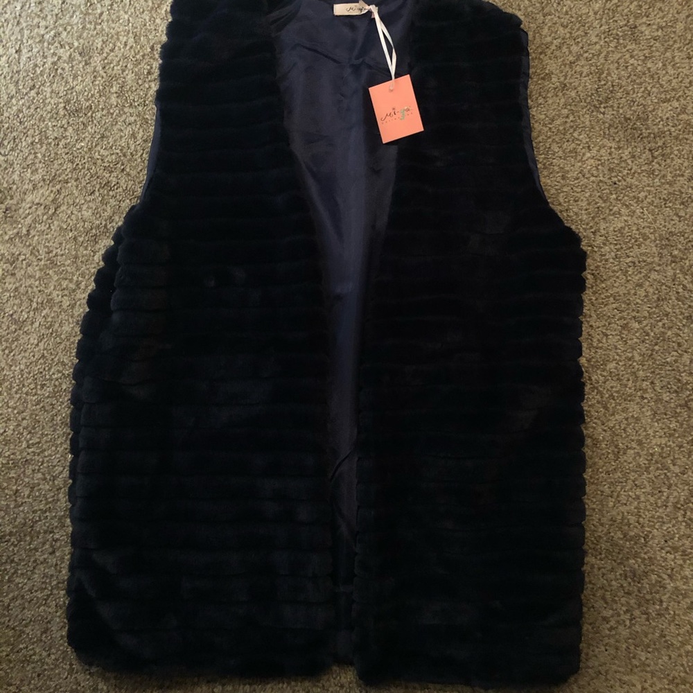 NWT Navy Vest